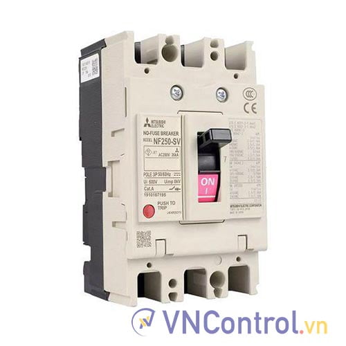 MCCB Mitsubishi NF250-SV 3P 160A 36kA