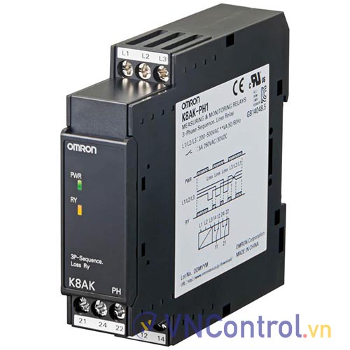 Rơ le bảo vệ pha và điện áp OMRON K8AK-PH1