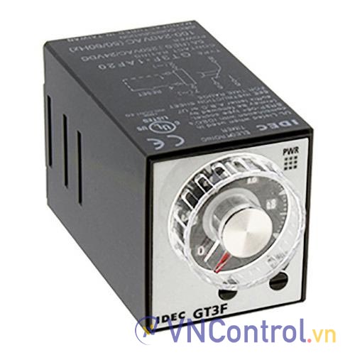 Bộ định thời OFF-delay IDEC GT3F-1AD24 24VAC/DC, 600s, 8 chân tròn
