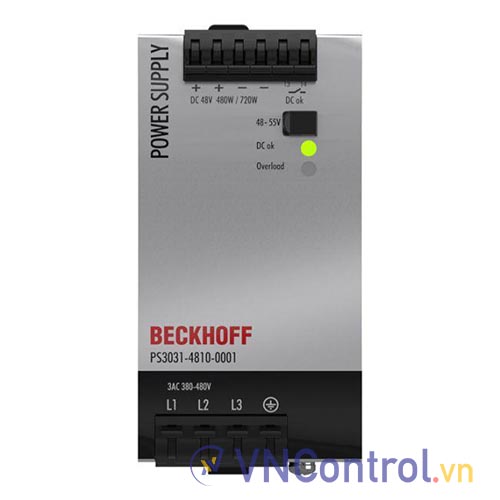 PS3031-4810-0001 | Power supply PS3000; output: 48 V DC, 10 A; input: 3 AC 380…480 V, 3-phase