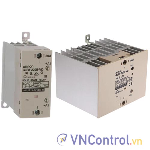 Rơ le bán dẫn 3 pha OMRON G3PA-260B-VD DC5-24 tải: 60A 220VAC