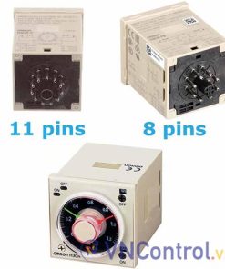 Bộ đặt thời gian kép OMRON H3CR-F8 AC100-240/DC100-125OMI 300h, 8 chân tròn