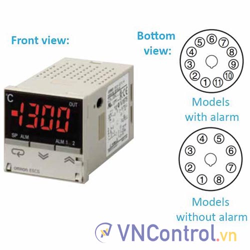 Bộ điều khiển nhiệt độ OMRON E5CS-QPU-W AC100-240 48x48mm